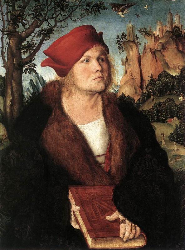 CRANACH, Lucas the Elder Portrait of Dr. Johannes Cuspinian ff Sweden oil painting art